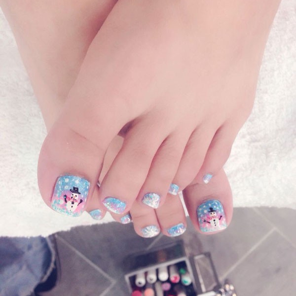 Snowman Nail Design Snowman Nail Design at Buford Hwy Nail Salon